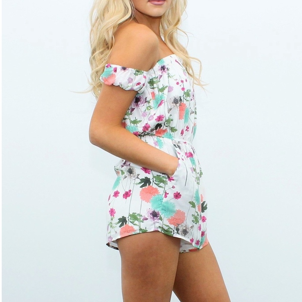 KITTENISH BARDOT ROMPER